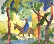 August Macke Eselreiter oil painting reproduction
